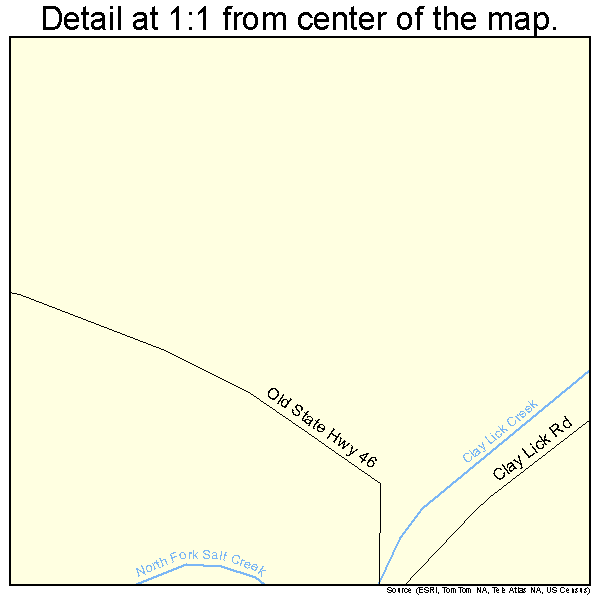 Nashville, Indiana road map detail