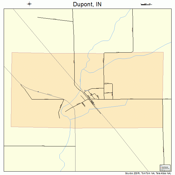 Dupont, IN street map