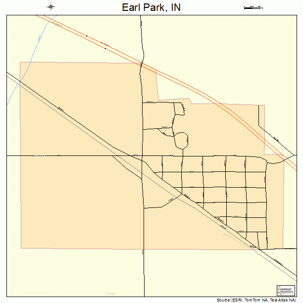 Earl Park, IN street map