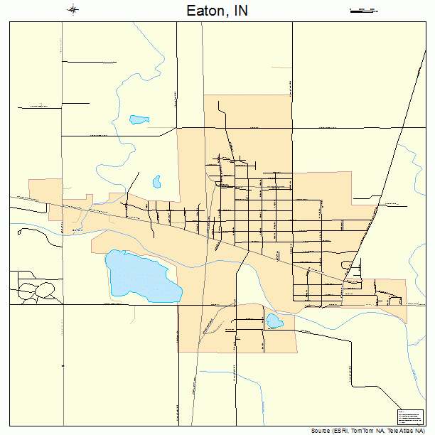 Eaton, IN street map
