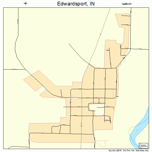 Edwardsport, IN street map
