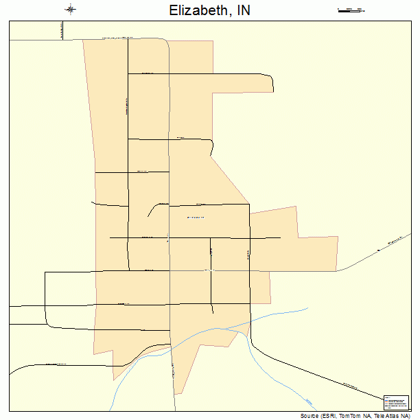 Elizabeth, IN street map