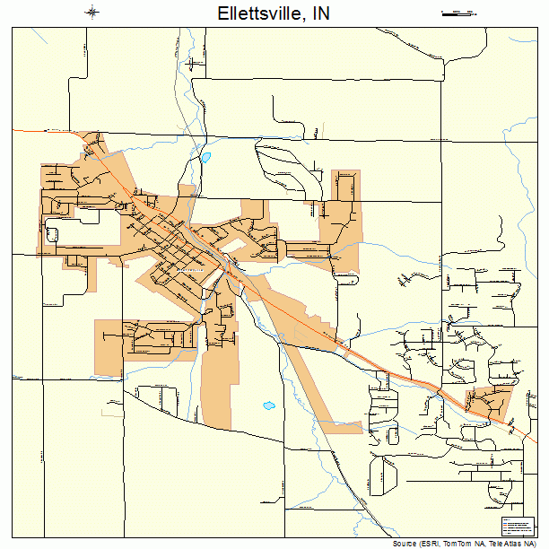 Ellettsville, IN street map
