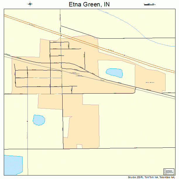 Etna Green, IN street map