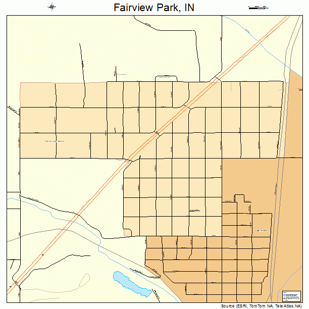 Fairview Park, IN street map