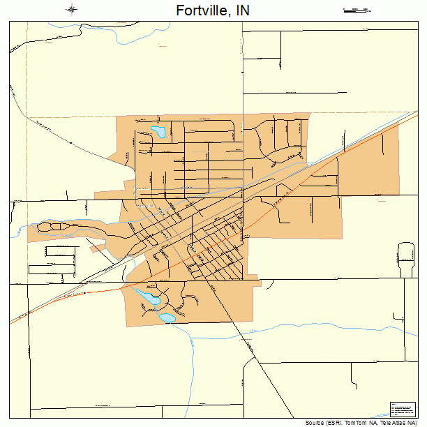 Fortville, IN street map