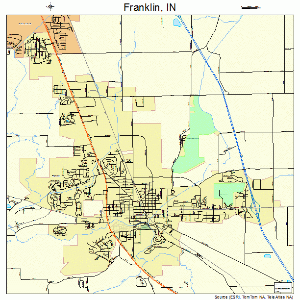Franklin, IN street map