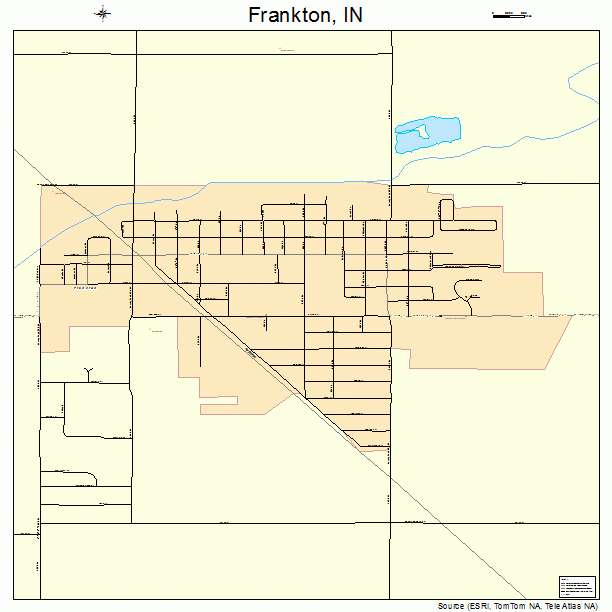 Frankton, IN street map