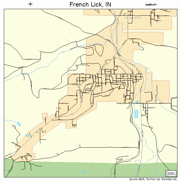 French Lick, IN street map