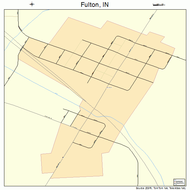 Fulton, IN street map