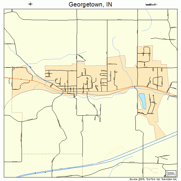 Georgetown, IN street map