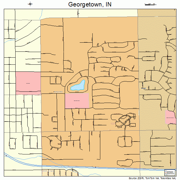 Georgetown, IN street map