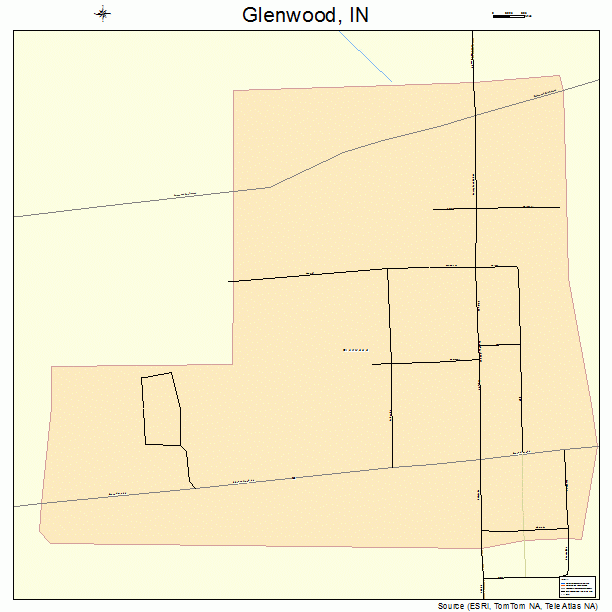 Glenwood, IN street map