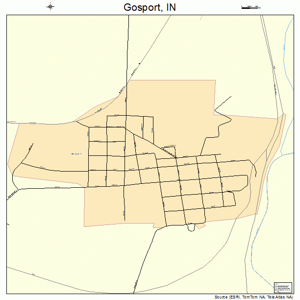 Gosport, IN street map