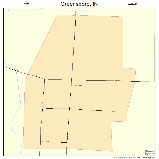 Greensboro, IN street map