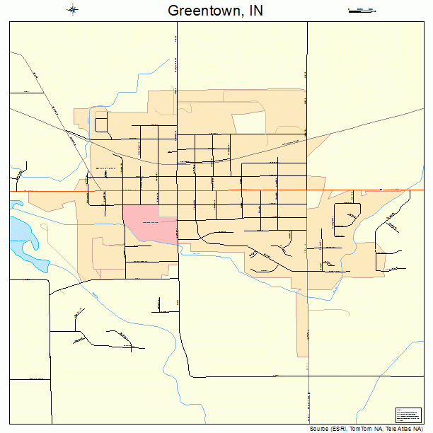 Greentown, IN street map