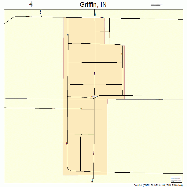 Griffin, IN street map