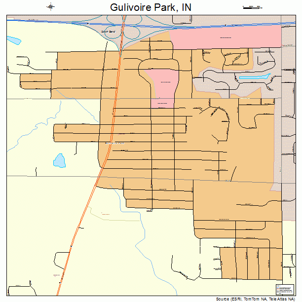 Gulivoire Park, IN street map