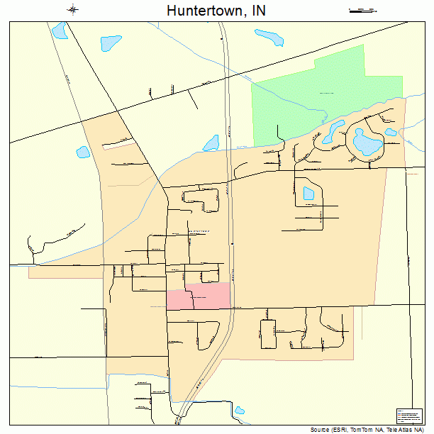 Huntertown, IN street map