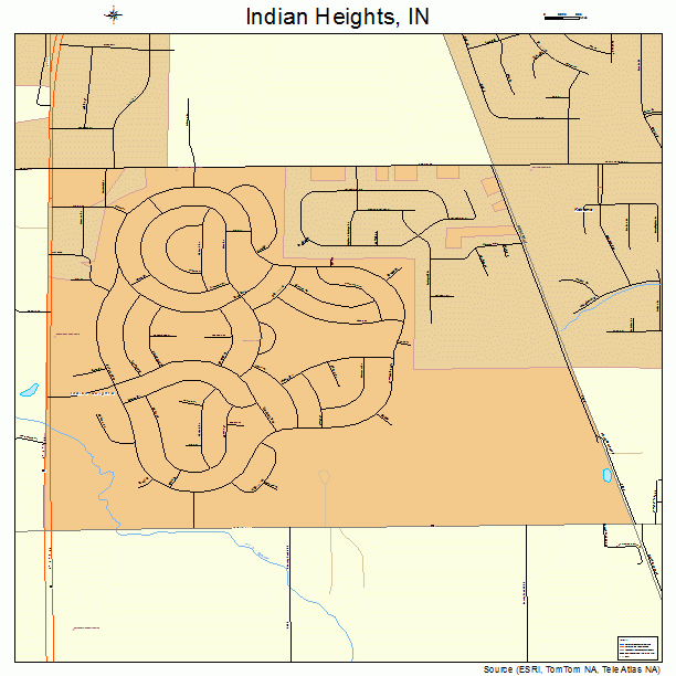 Indian Heights, IN street map