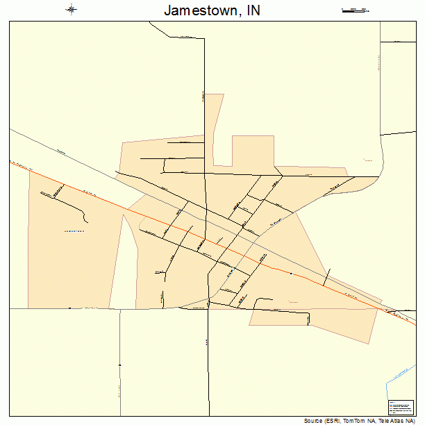 Jamestown, IN street map