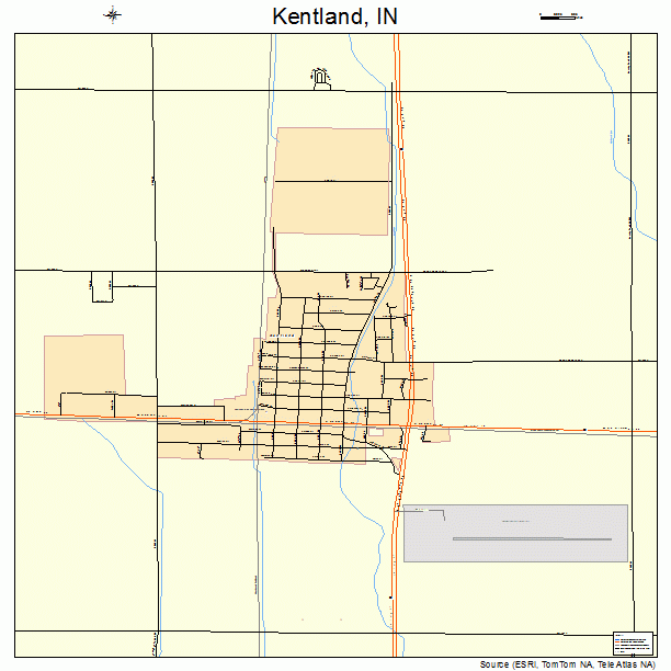 Kentland, IN street map