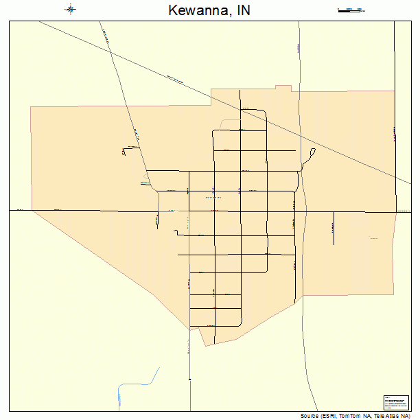 Kewanna, IN street map