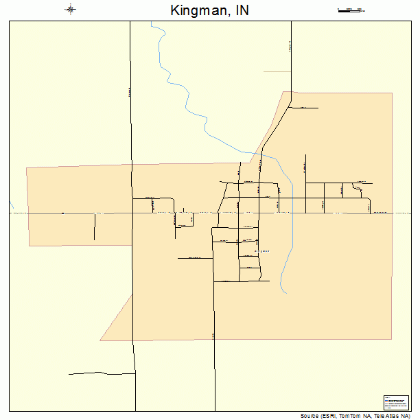 Kingman, IN street map