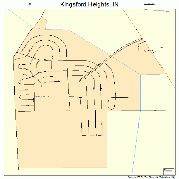 Kingsford Heights, IN street map