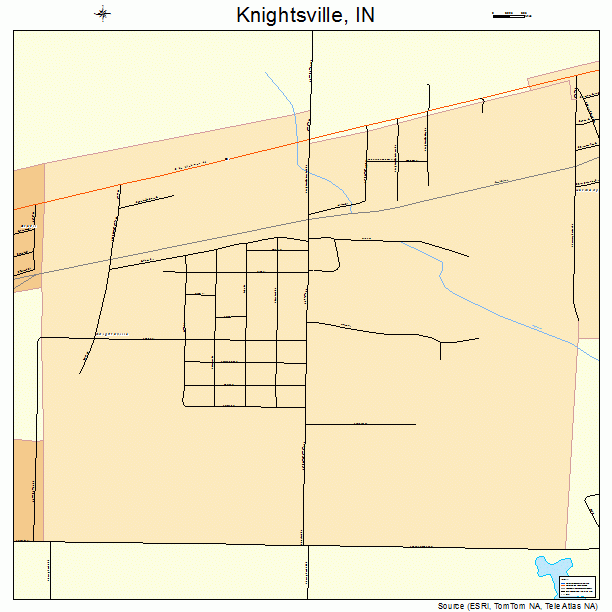 Knightsville, IN street map