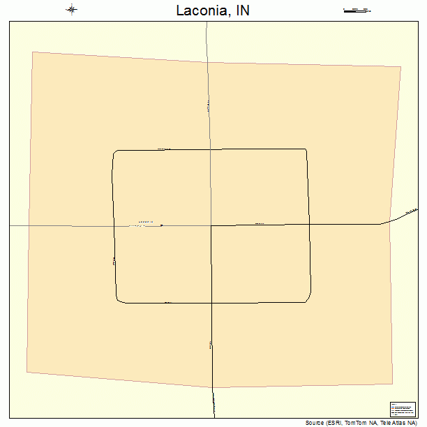 Laconia, IN street map