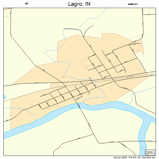 Lagro, IN street map