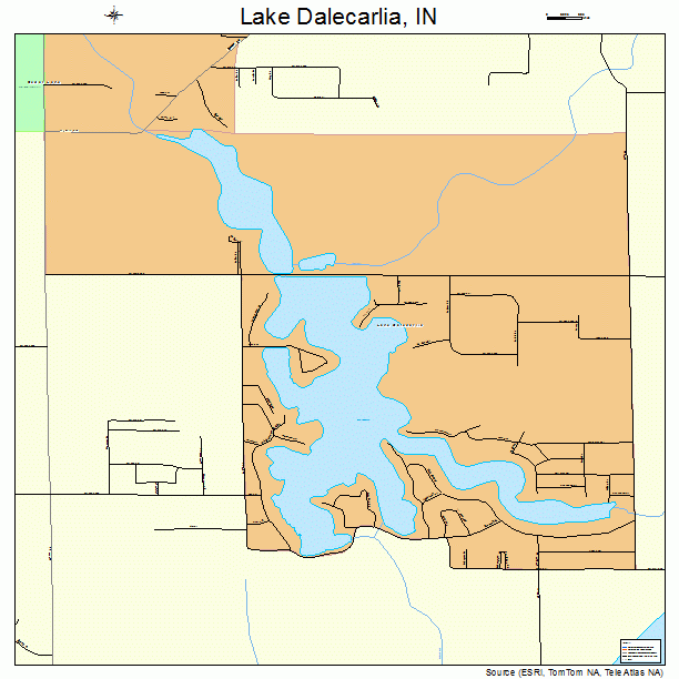 Lake Dalecarlia, IN street map