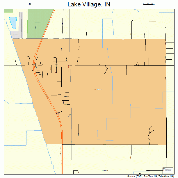 Lake Village, IN street map