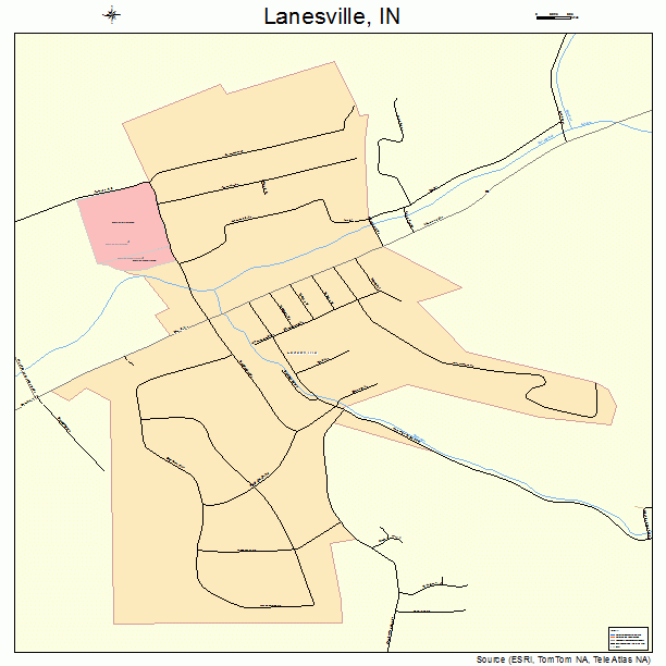 Lanesville, IN street map