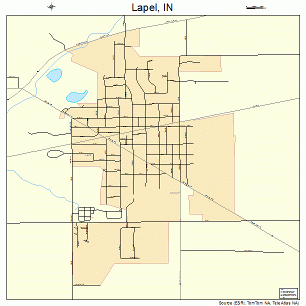 Lapel, IN street map