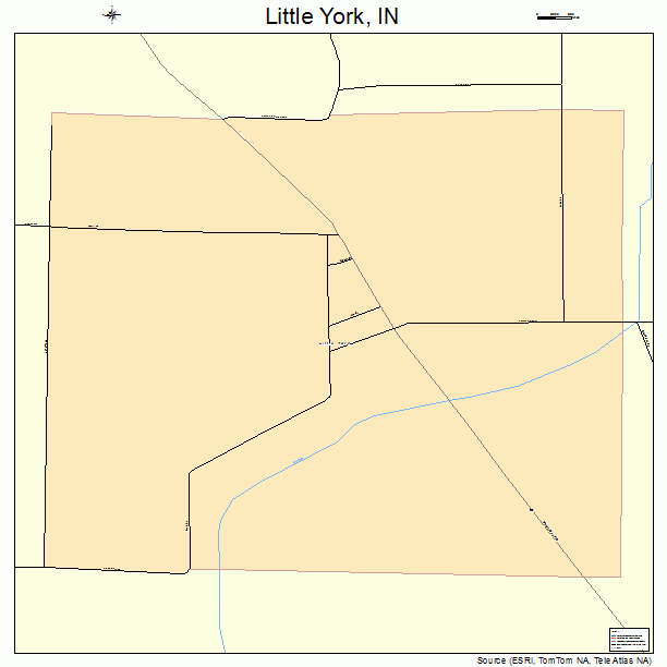 Little York, IN street map