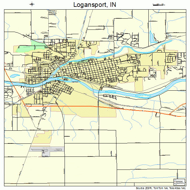 Logansport, IN street map