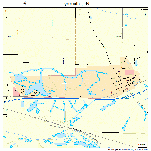Lynnville, IN street map