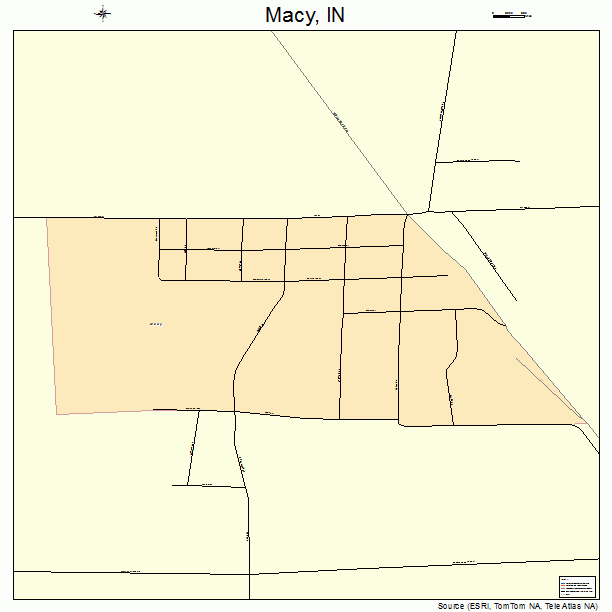 Macy, IN street map