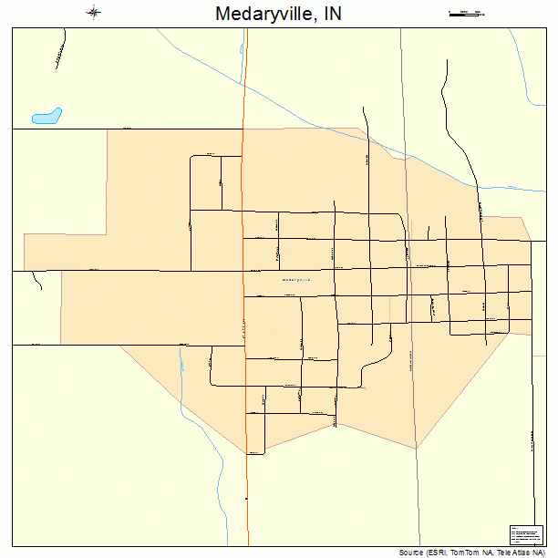 Medaryville, IN street map