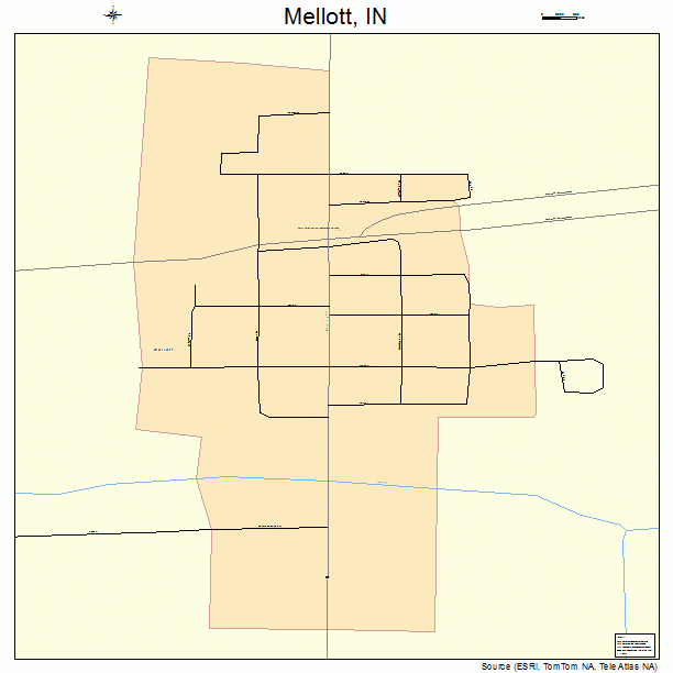Mellott, IN street map