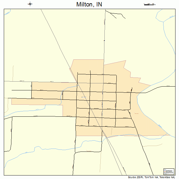 Milton, IN street map