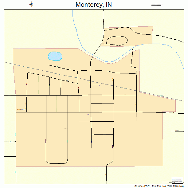 Monterey, IN street map