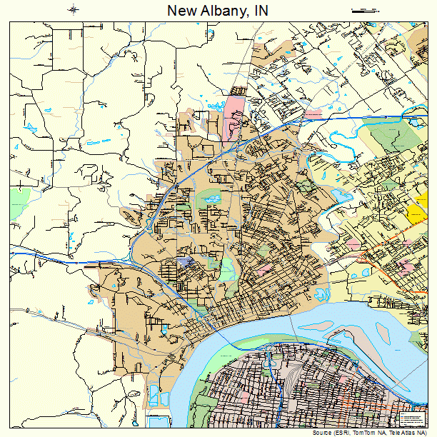 New Albany, IN street map
