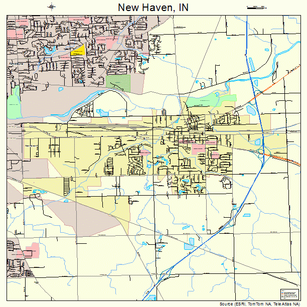 New Haven, IN street map