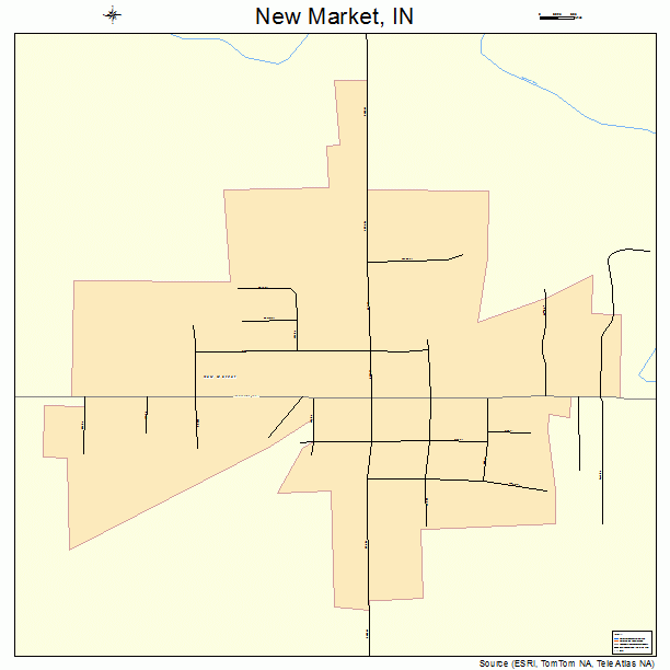 New Market, IN street map