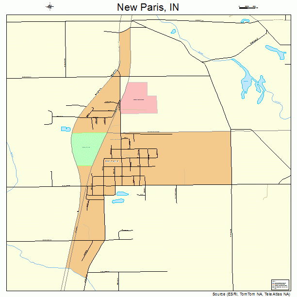 New Paris, IN street map