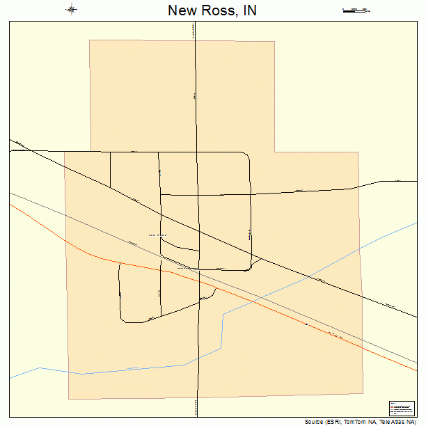 New Ross, IN street map