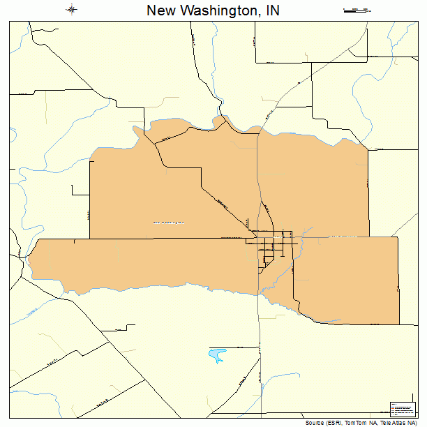 New Washington, IN street map